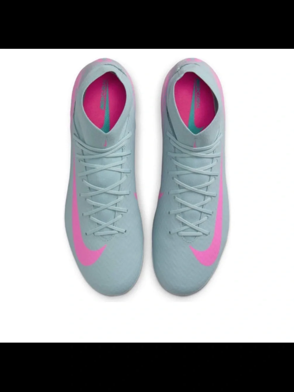 NIKE Zoom Mercurial Superfly 10 Academy AG Soccer Cleats Blue Pink - Picture 2 of 15